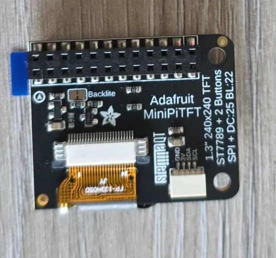 Photo of Adafruit MiniPiTFT 1.3" Color - Back