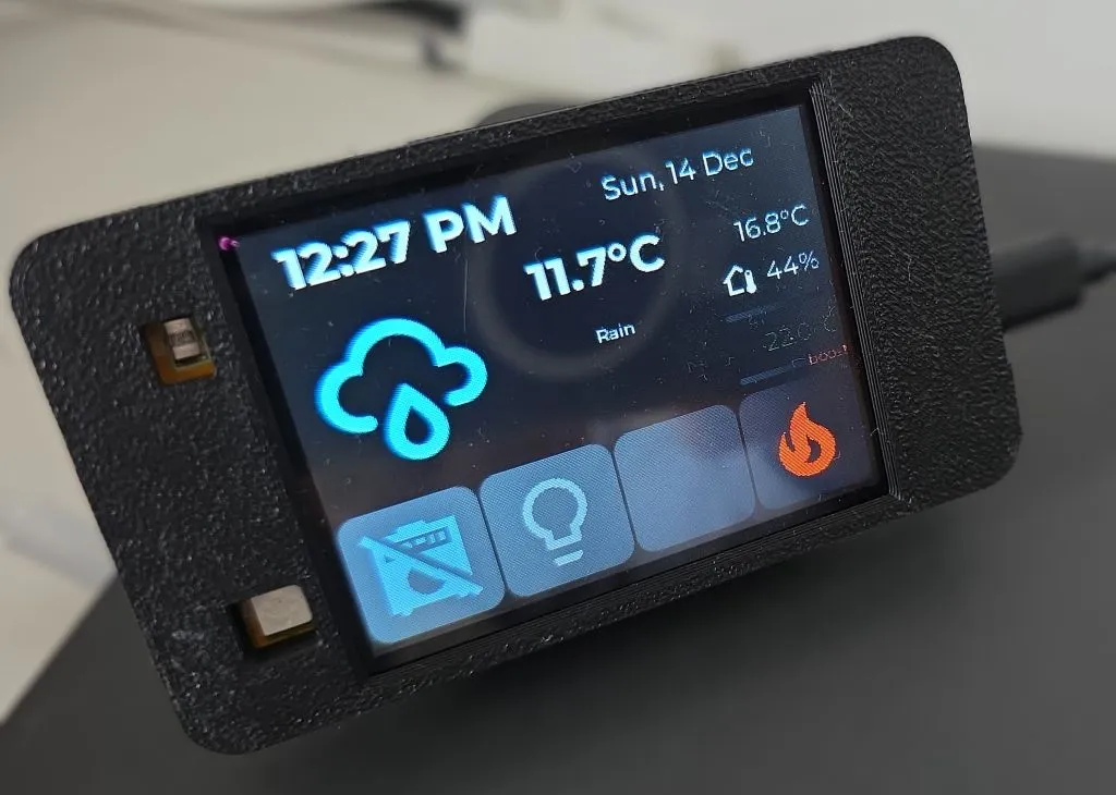Info Panel With Heating Boost On