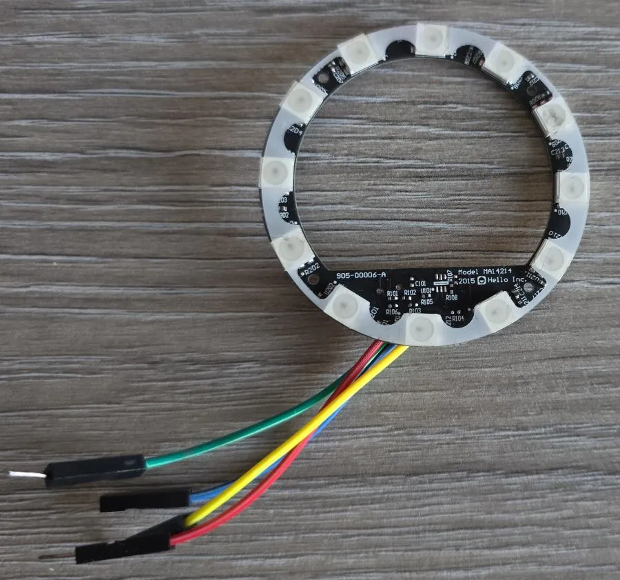 Photo of the salvaged 12 RGB LED ring